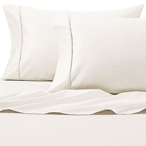 625-Thread Count Dot Pillowcases Size: Standard White Wamsutta 2 Pc 